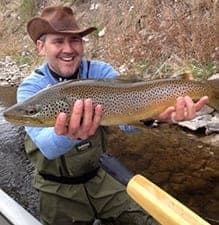 Nick Hansen fishing in Colorado.