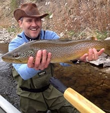 Nick Hansen fishing in Colorado.